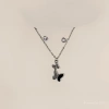 A new cross-border butterfly-shaped personalized, simple design, niche, simple and versatile collarbone chain accessory Specification image